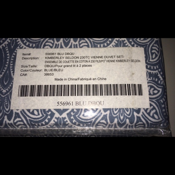 Kimberley Seldon Full/Queen Duvet Cover Set 3Pc New - Picture 2 of 4